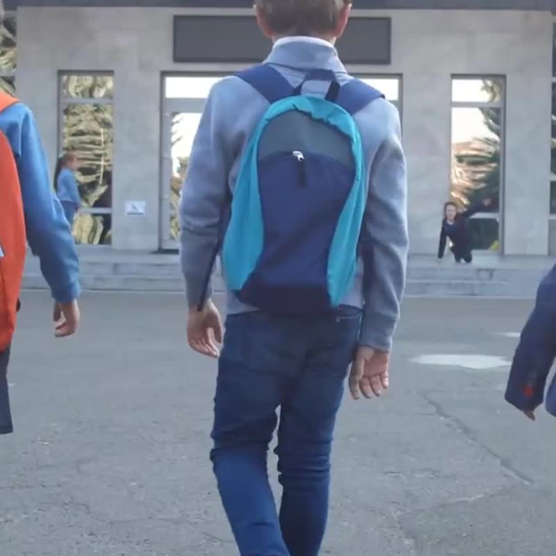 HUGGER 识别证件套/悠游卡夹-附颈挂绳 (独角兽)儿童背包同款 - 证件套/卡套 - 尼龙 粉红色