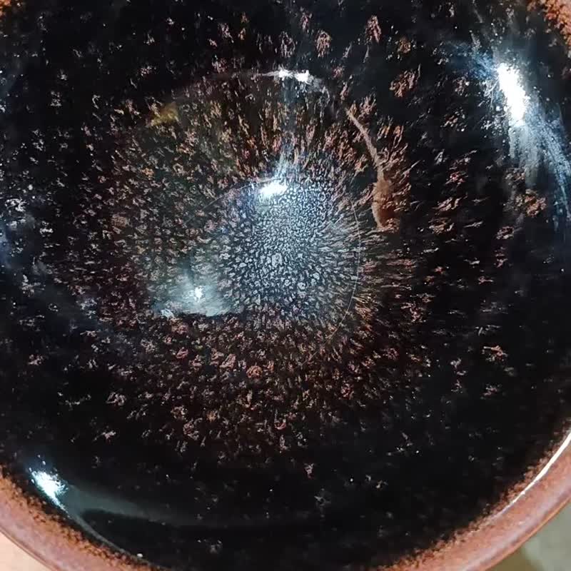 虹膜油滴天目茶碗-莺歌陶艺家李玟睿 - 茶具/茶杯 - 陶 