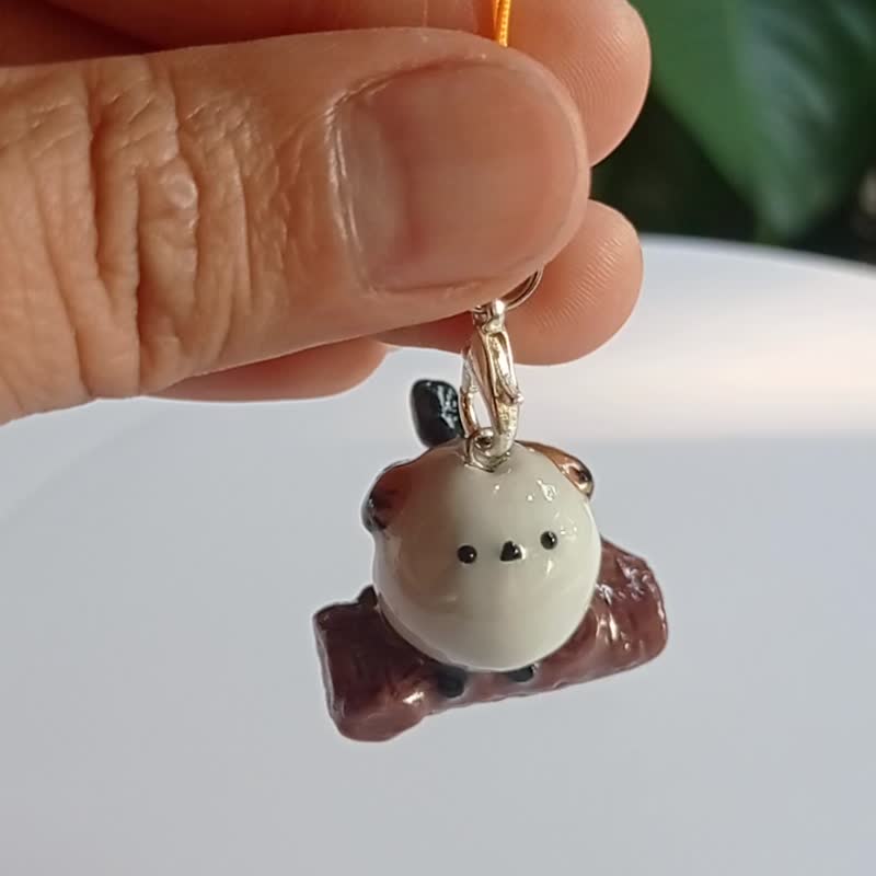 超可爱的小志摩鸟手机座。 - 钥匙链/钥匙包 - 其他材质 