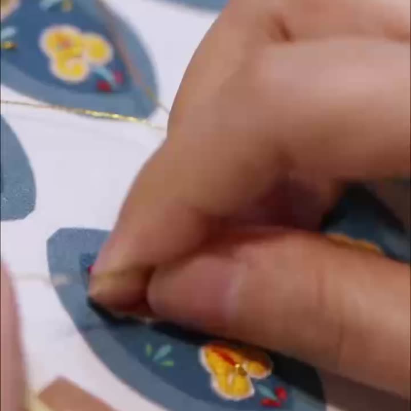 香囊 刺绣手工diy材料包 国风 绣球平安符车挂件包饰品创意礼物 - 吊饰 - 棉 