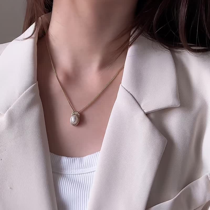 中古正品Christian Dior 80年代迪奥小珍珠项链颈链 古董珠宝送礼 - 项链 - 其他金属 金色