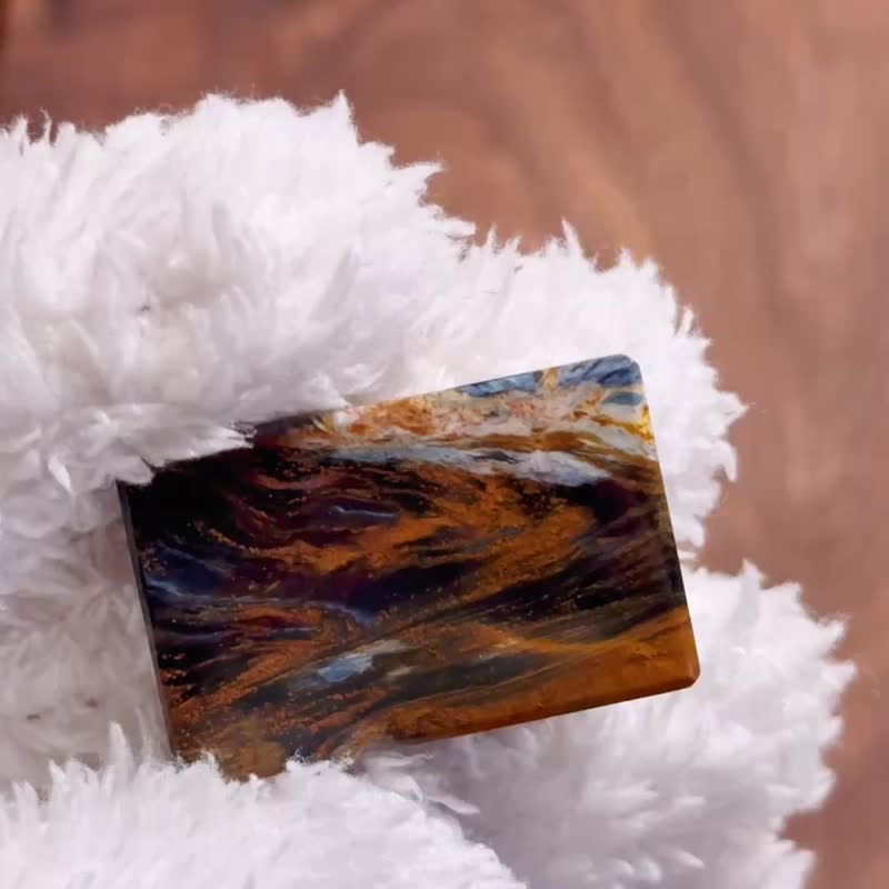 暴风雨王者丨收藏级纳米比亚蓝彩星球彼得石丨弥雅原创设计 - 手链/手环 - 水晶 蓝色