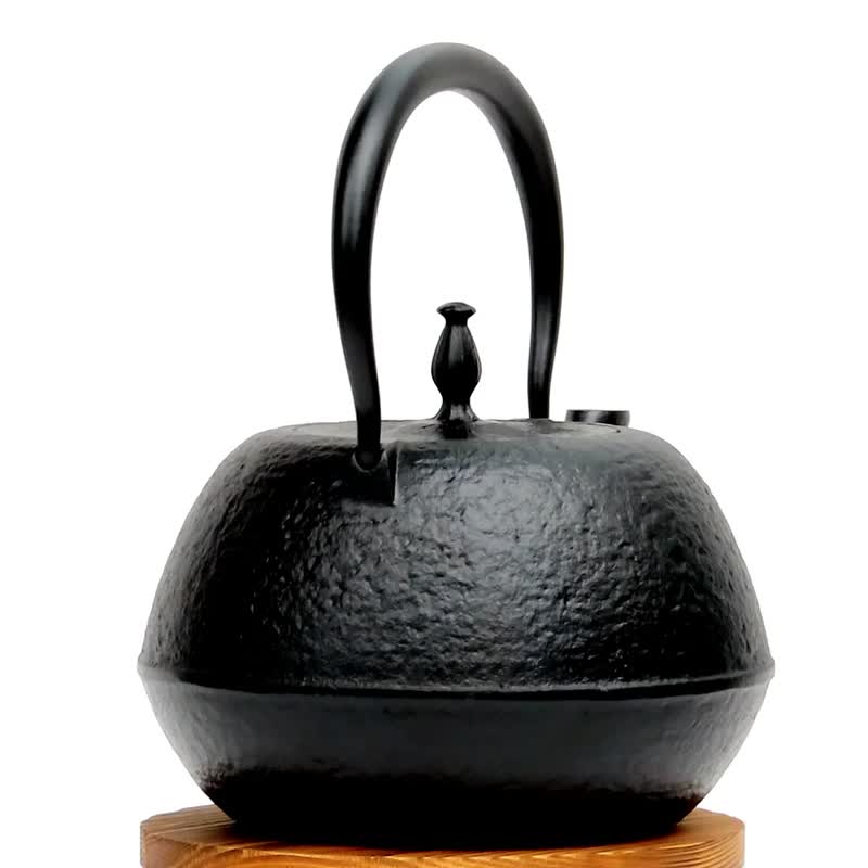 南部铁器 铁瓶 铁壶 圆南部型1.2L  IH对应 日本制 - 茶具/茶杯 - 其他金属 黑色