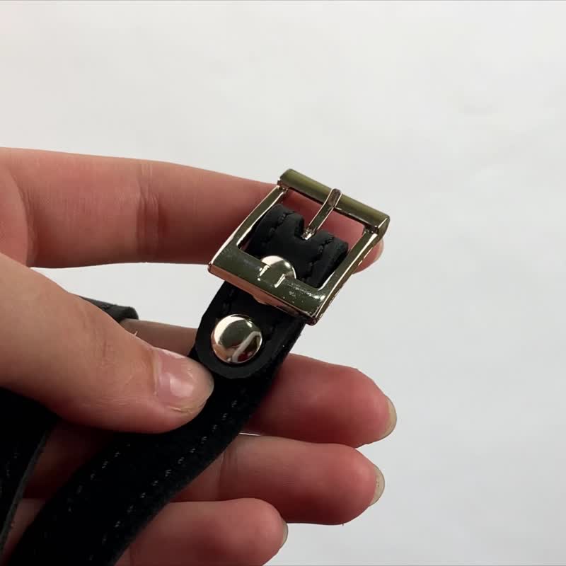 女士正装细皮带/手工个性化简约皮带 - 皮带/腰带 - 真皮 黑色