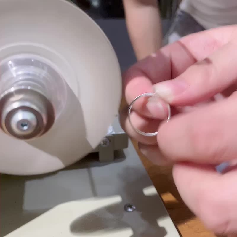 台南金工-手作纯银戒指课程-午茶班 打造两只戒指 - 金工/饰品 - 纯银 