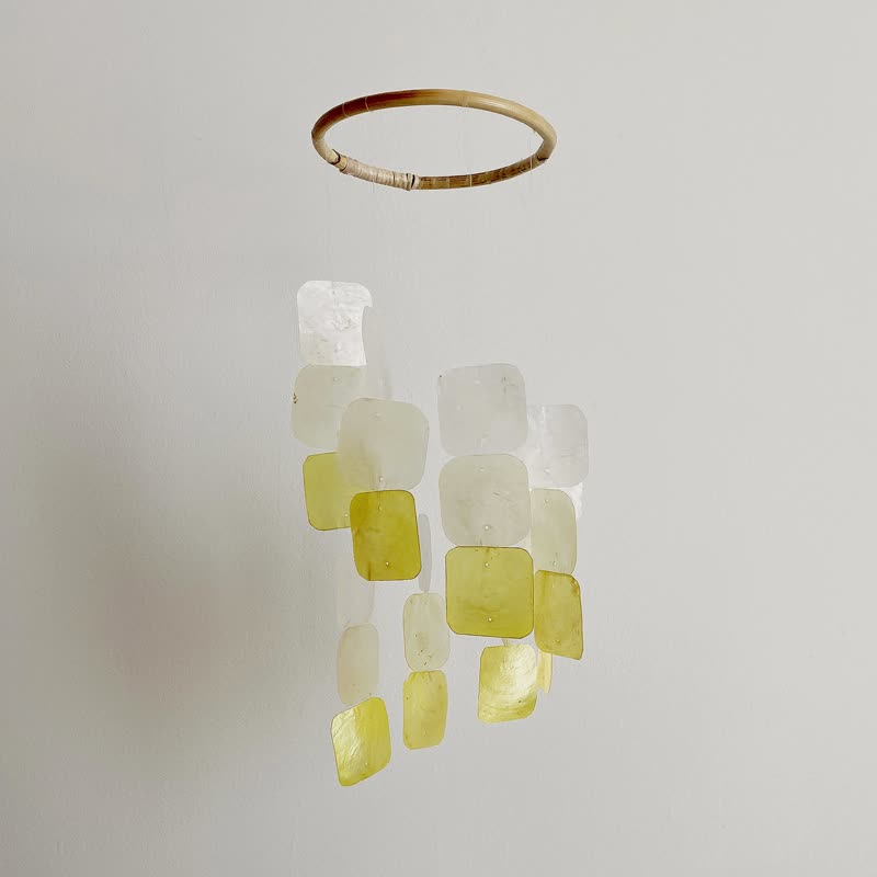 DIY套件|意大利钢琴-方形-黄色|壳牌风铃手机| #0-402-YL - 其他 - 贝壳 黄色