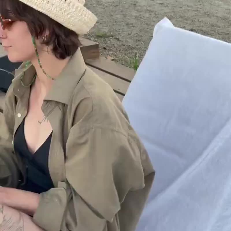 钩针拉菲草渔夫帽、可折叠夏日海滩帽、波希米亚水手风遮阳帽 - 帽子 - 其他金属 多色