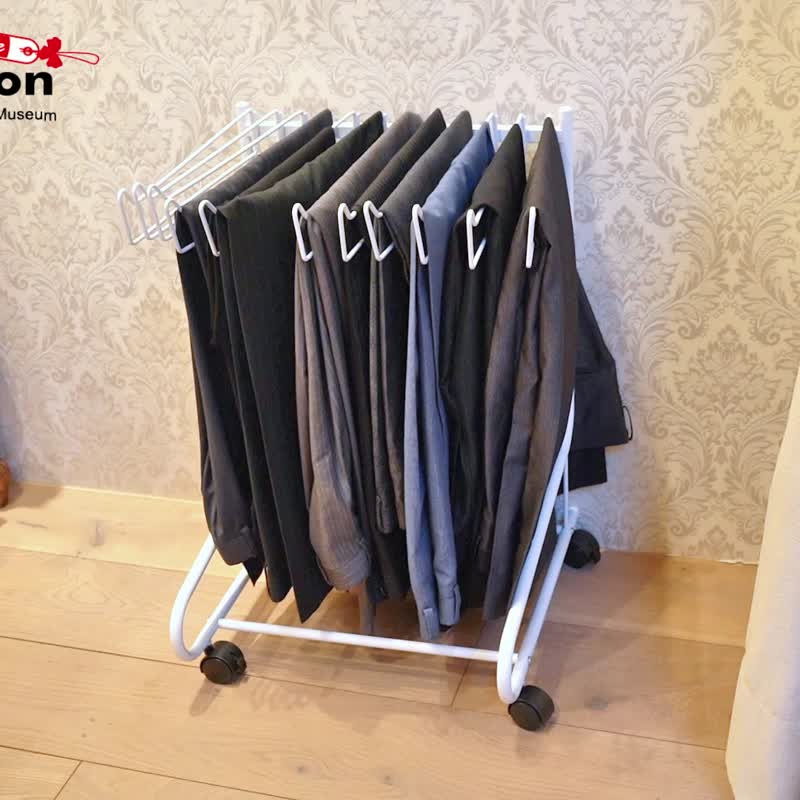 日式裤架 收纳裤子 毛巾架 宠物.儿童挂衣架-黑.白 12/20支挂衣杆 - 收纳用品 - 其他金属 黑色