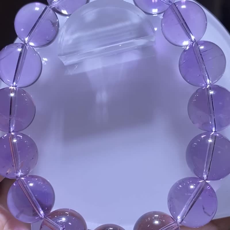 九紫离火之年必备必纯天然正宗玻利维亚紫水晶手链 晶体通透 - 手链/手环 - 水晶 