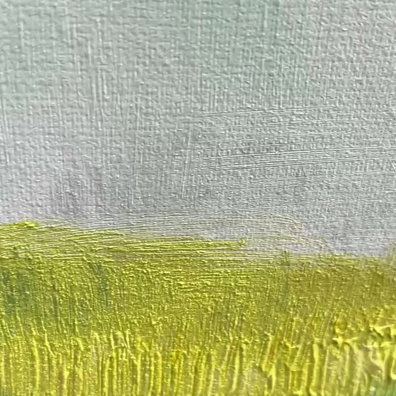远山 手绘油画/抽象/原创商品/装饰画/挂画/客厅/走廊/沙发背景画 - 海报/装饰画/版画 - 亚麻 多色