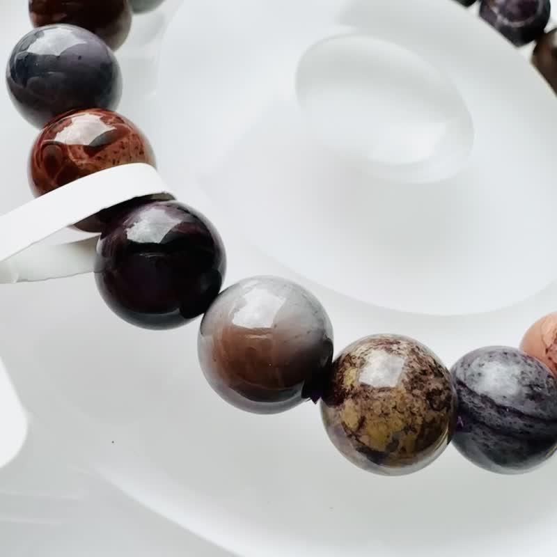 天然彩色舒俱莱 9.5mm28.23g 手链预防癌症净化全身脉轮负能量 - 手链/手环 - 半宝石 多色