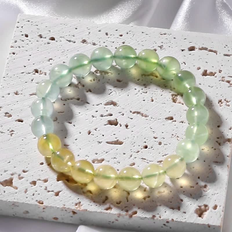 葡萄石手串 / 温柔力量疗愈石 / 消除疲惫 - 手链/手环 - 水晶 绿色