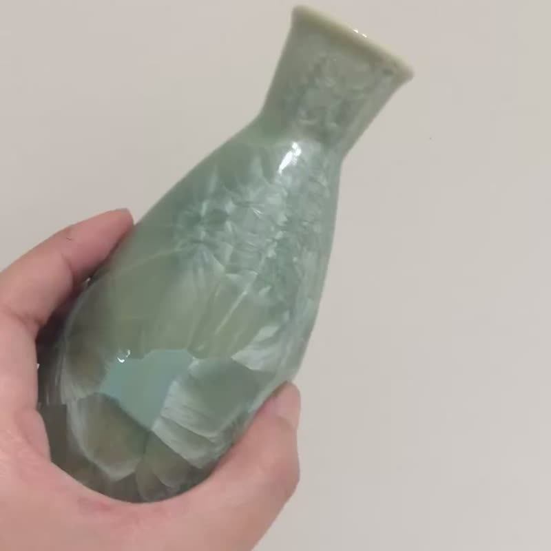 台湾制造 晶花系列  结晶釉酒器 清酒壼 - 茶具/茶杯 - 瓷 绿色