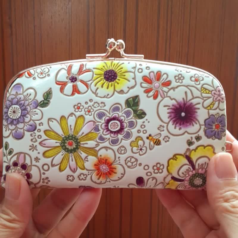 口金包 蜜蜂 蛙嘴钱包 - 皮夹/钱包 - 真皮 