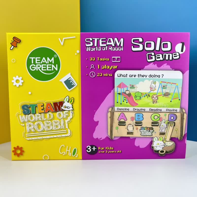 【哈比兔STEAM系列】英语自主游戏 2 - 季节天气/节日/日期时间 - 玩具/玩偶 - 木头 多色