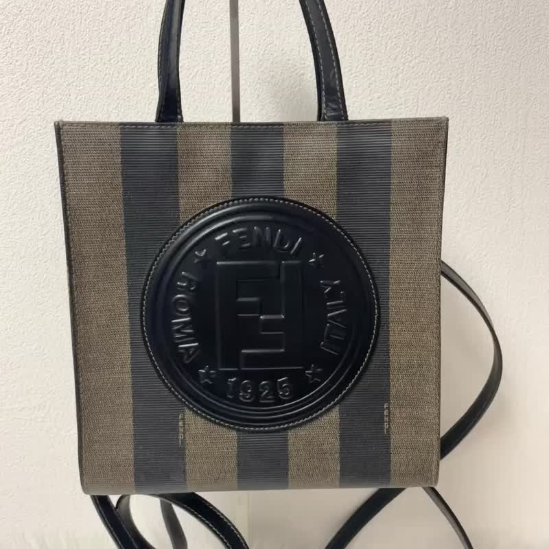 【 In-Stock 】Fendi 大LOGO 3用 Backpack 小背包/Shoulder Bag - 后背包/双肩包 - 其他材质 咖啡色