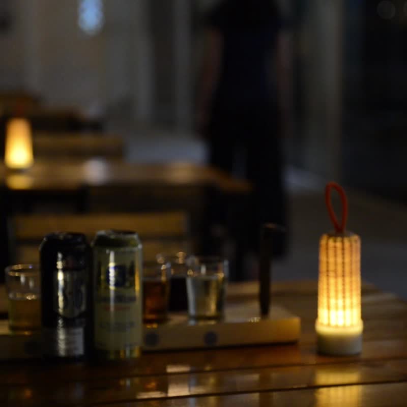 竹编小台灯无极调光LED小夜灯纯手工竹编复古装饰氛围灯个性礼物 - 灯具/灯饰 - 竹 多色