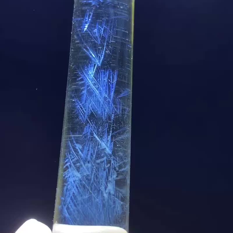 黄水晶蓝针印章料 - 印章/印台 - 水晶 黄色