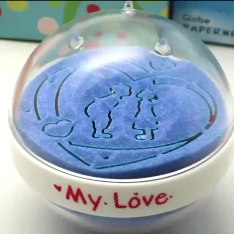 【七夕毕业季限定优惠】两小无猜THANK YOU /非水晶球/双面沙漏 - 摆饰 - 压克力 蓝色