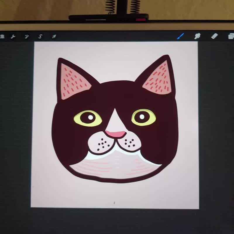 【初学者的电绘体验】用 ipad Procreate 来画画 赠明信片2张 - 插画/绘画/写字 - 其他材质 