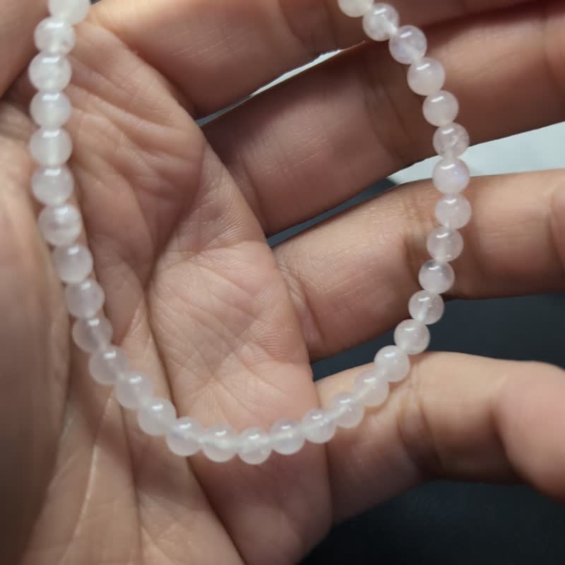 【订制品】蓝月光石 Moonstone 手串 手链 天然水晶 5-12mm 水晶 - 手链/手环 - 水晶 