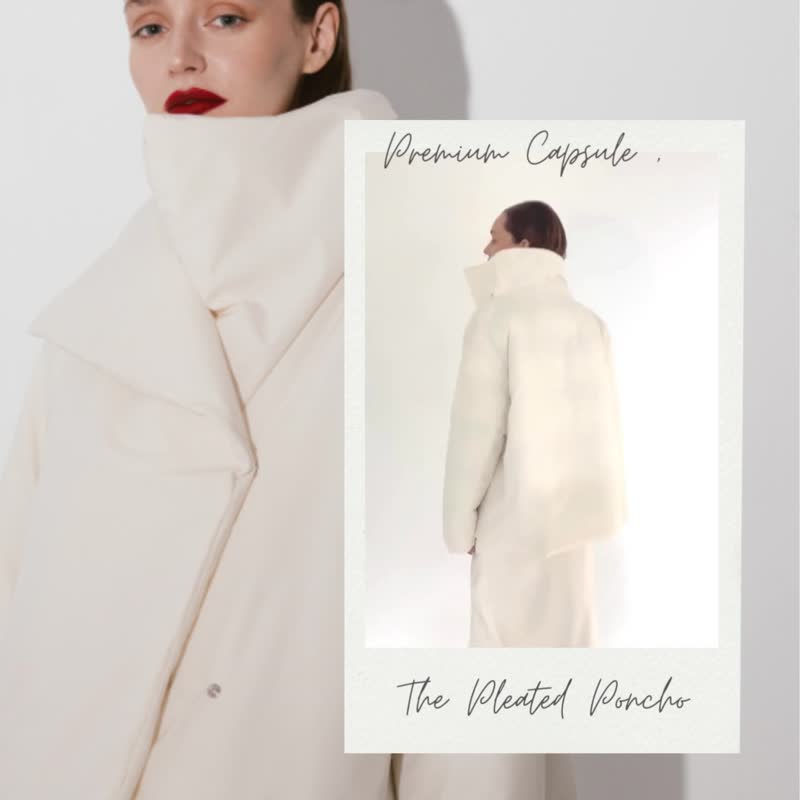 女装高订多变领型环保仿绒棉舒适保暖外套(黑/白 2色) - 女装休闲/机能外套 - 环保材料 白色