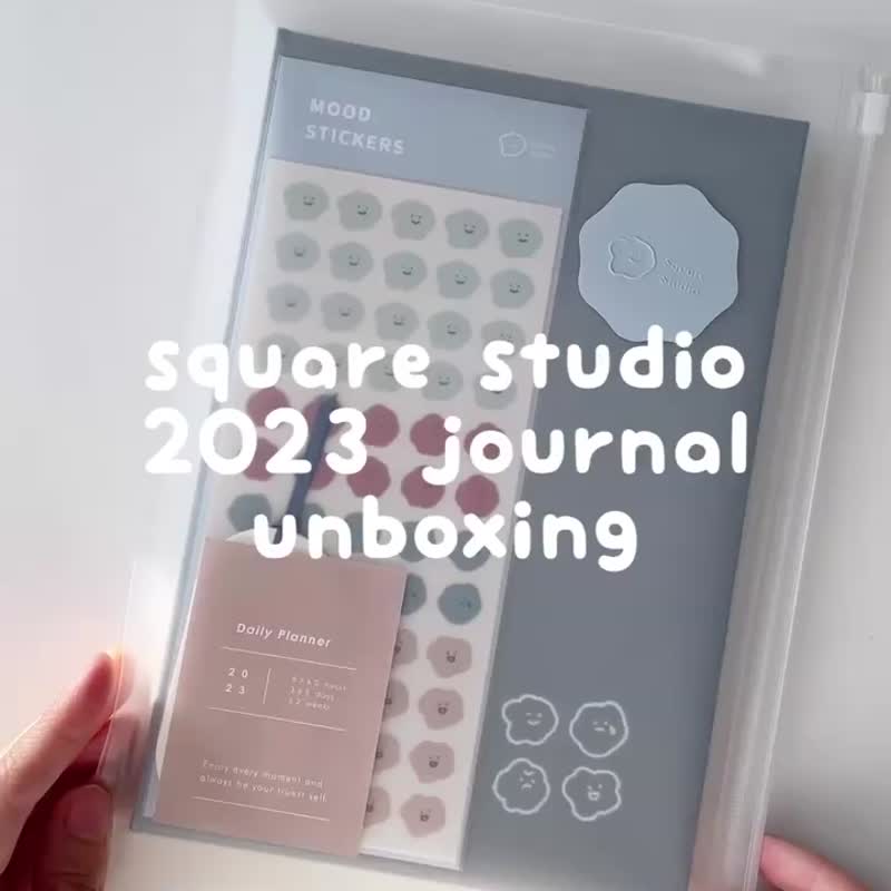 2023 喜怒哀乐 心情日志 手帐 年历 日记本 Planner - 笔记本/手帐 - 纸 蓝色