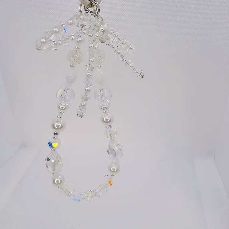 Rom828串珠手机链-透明的星海264 - 吊饰 - 水晶 