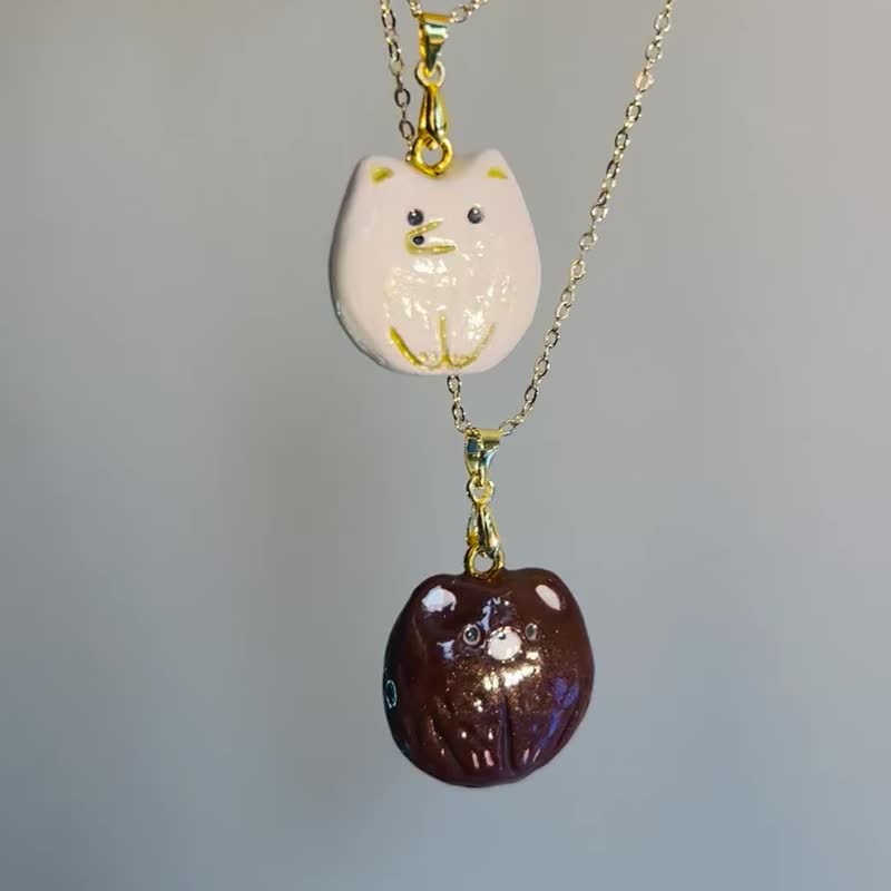 冬日之心 软陶项链 - 项链 - 其他材质 