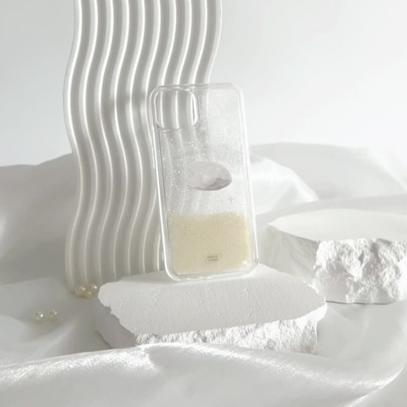 AUG8 STORE 贝壳珍珠iPhone流沙壳 珍珠内嵌 光面硬壳 - 手机壳/手机套 - 塑料 