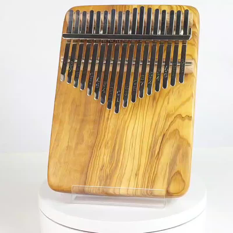 橄榄木拇指琴/17音拇指琴/KALIMBA - 吉他/乐器 - 木头 咖啡色