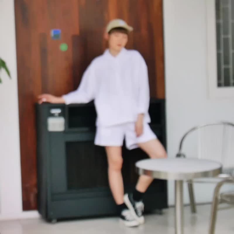 Linen Woman Shorts and Complete SET - White Color - 女装短裤 - 亚麻 白色