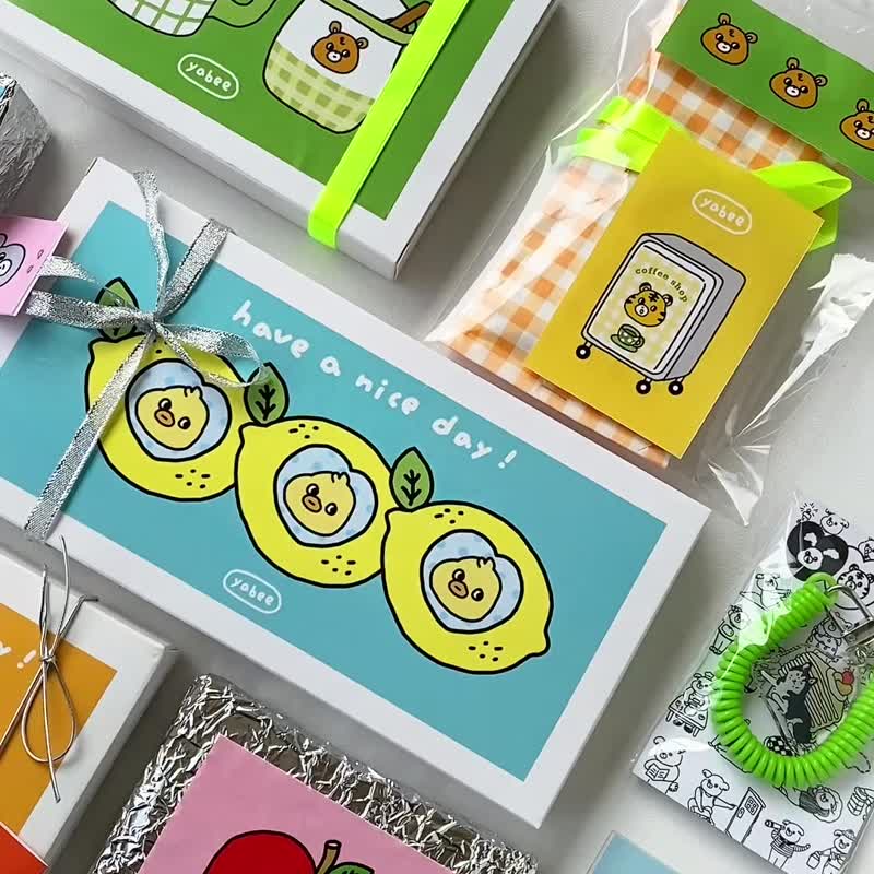 开心动物园/手工包装限量福袋/交换礼物/礼盒/圣诞礼盒 - 贴纸 - 其他材质 多色