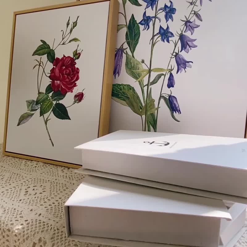风铃草花束－画/花/咖啡厅布置/家居布置/洗手间装饰/植栽植物 - 海报/装饰画/版画 - 其他材质 多色