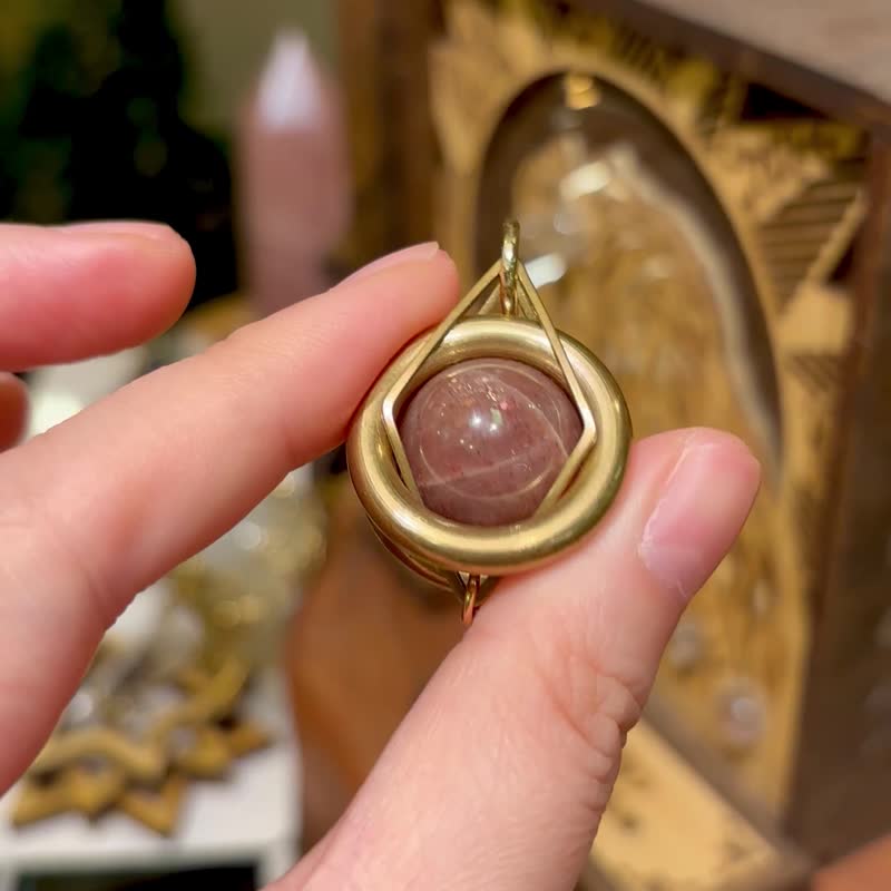 太阳石 颈链 匙扣 挂饰 埃及设计 简约 中性 圣诞礼物 圣诞包装 - 项链 - 水晶 蓝色