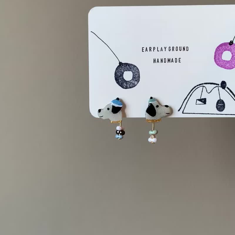 勿忘.勿.忘 - 耳环/耳夹 - 树脂 多色