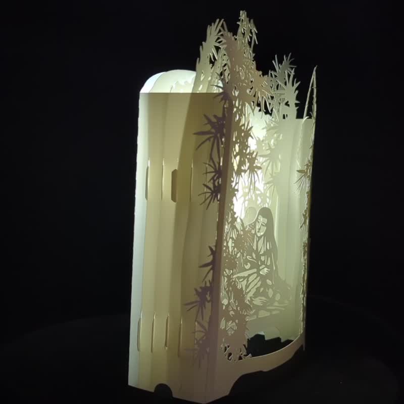 源氏物语- 竹 纸雕灯饰艺品 - 木工/竹艺/纸艺 - 纸 白色
