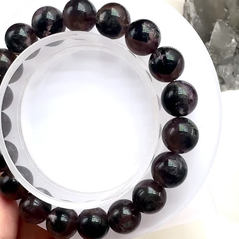 客订|  黑羽极光、紫阿赛—10mm - 手链/手环 - 水晶 紫色