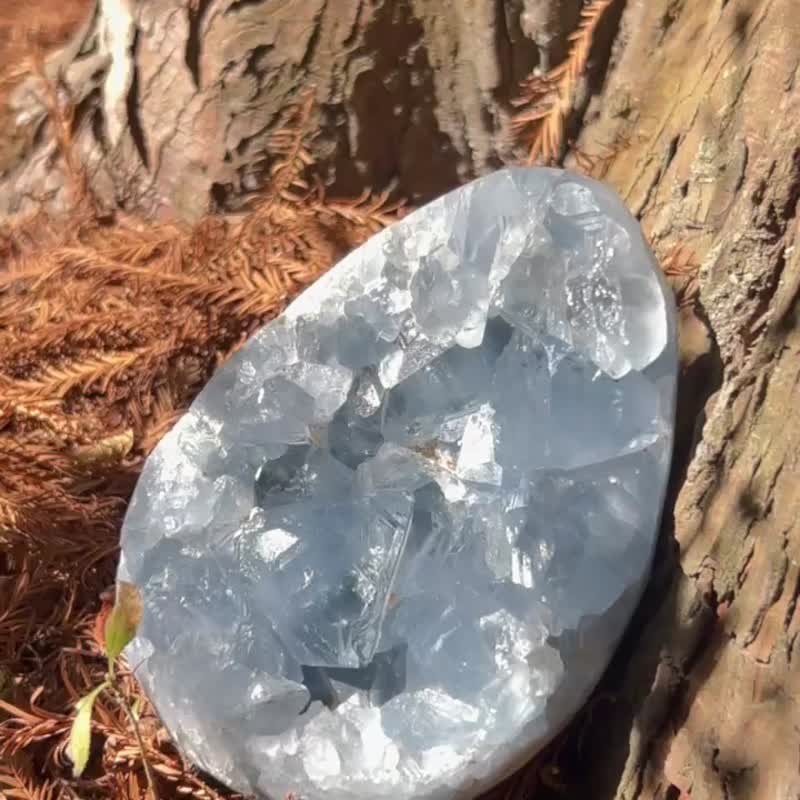 华光-藏晶阁 | 天青石Celestite/高频疗愈石 | 对应喉轮 眉心轮 - 摆饰 - 水晶 