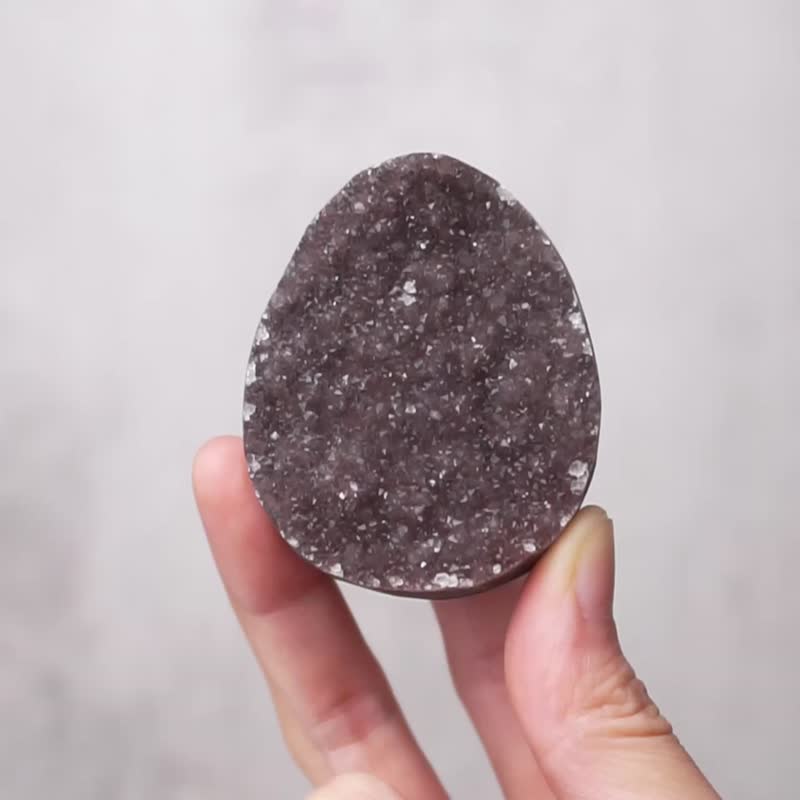 中小型紫晶蛋 // 智慧 财富 // 水晶蛋 水晶摆饰 赠底座 - 摆饰 - 水晶 紫色