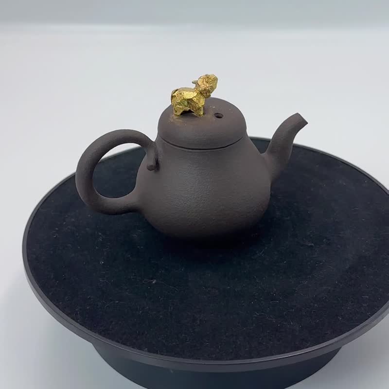 紫砂壶-山弯梨型壶-余华宇老师手作-约120cc - 茶具/茶杯 - 其他材质 