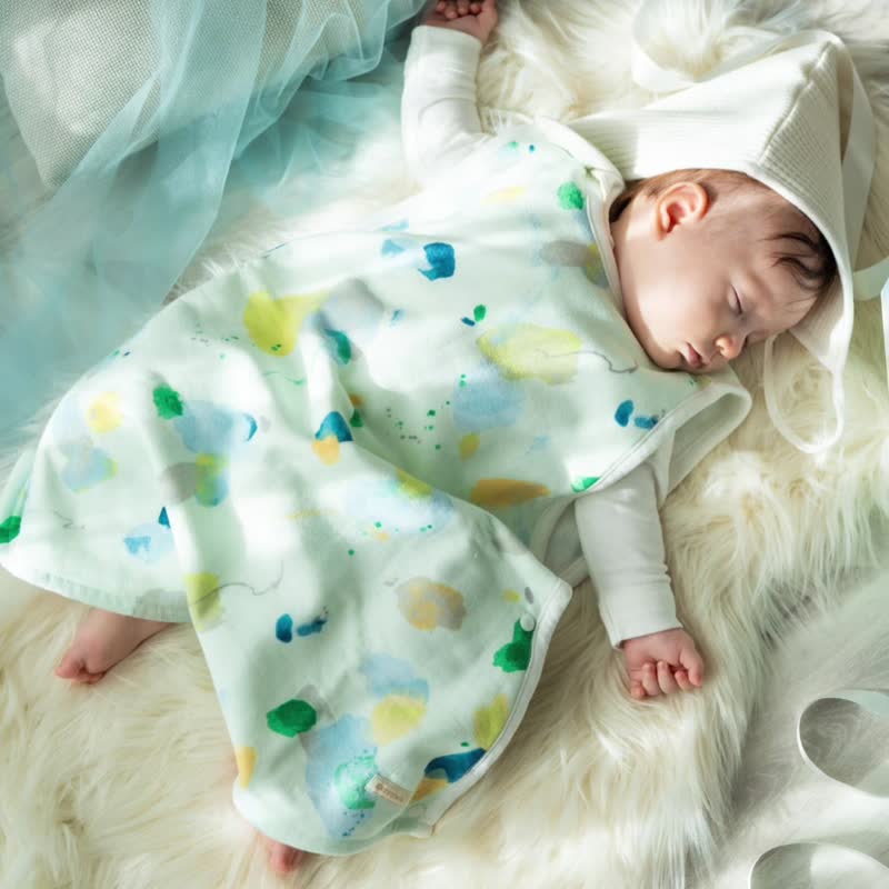 12色 日本弥月礼 【Baby防踢被 礼盒装】有机棉 定制刺绣 满月礼 - 满月礼盒 - 棉．麻 粉红色