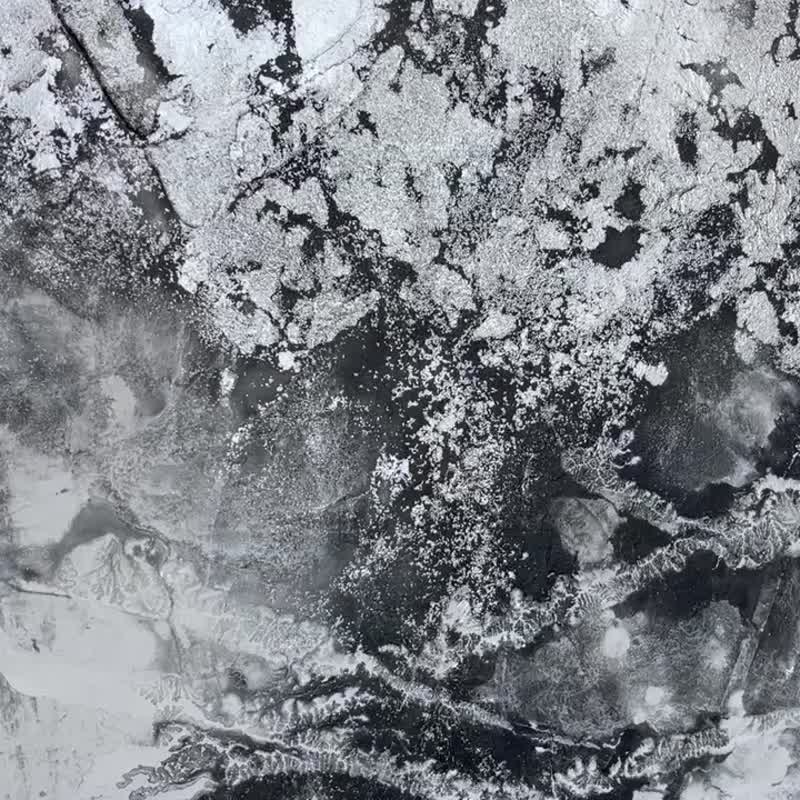 原创抽象单色帆布画现代墙面装饰 - 墙贴/壁贴 - 压克力 灰色