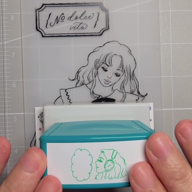 天马行空款 Shachihata 甜蜜生活连续印章 - 印章/印台 - 塑料 多色