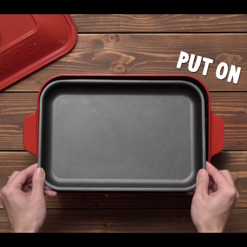 【日本Bruno】多功能电烤盘经典款(红) BOE021 - 厨房家电 - 其他金属 红色