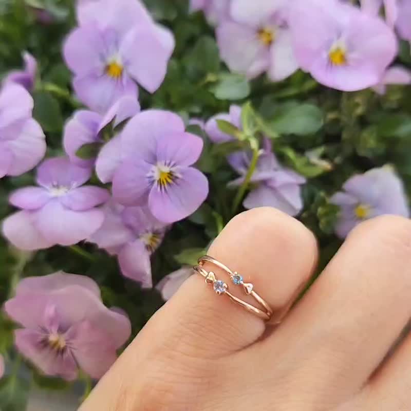 Petit Heart Ring. - 戒指 - 其他金属 金色