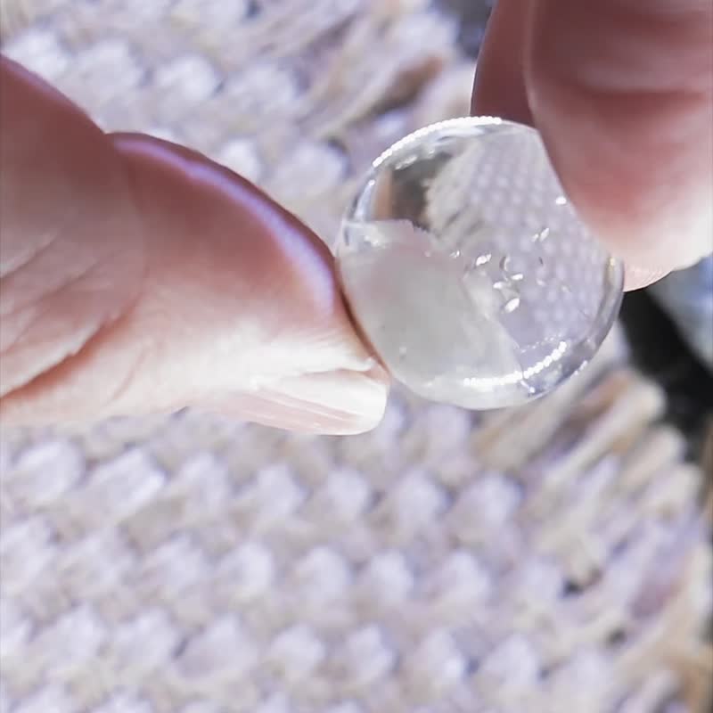 白幽灵水晶珠|没有打孔|可制成饰物 - 项链 - 水晶 