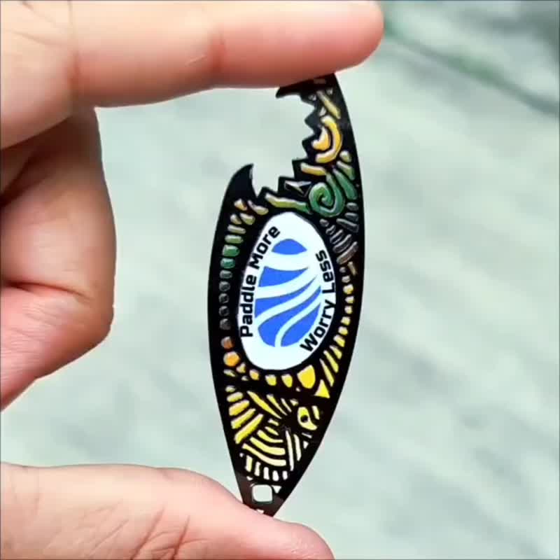 可订制名字【港台免邮】独木舟 开瓶器 多用途吊饰  钥匙圈 指南 - 运动配件 - 其他金属 黑色