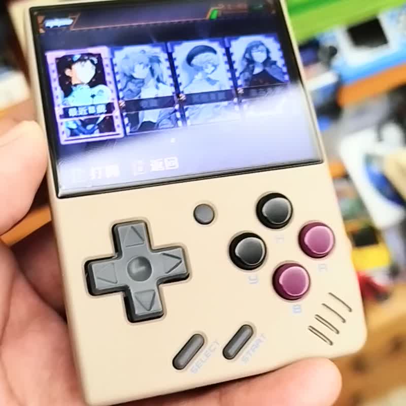 游戏机 九成新展品 Miyoo mini 掌机 窄边框设计 开源系统 - 数码小物 - 塑料 卡其色