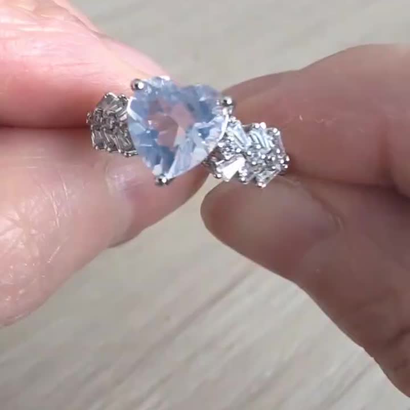 爱心紫玉晶气质满分戒指 - 戒指 - 水晶 紫色